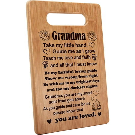 

Grandma Gifts from Grandchildren NaNa gifts Gifts for Grandmother Birthday Cutting Board Gift 7 x11 Double-Sided Use -073