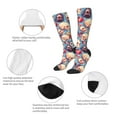 thumbnail image 3 of KLL music Skull record Retro Print Cool Socks Men's Women's Crew Socks Funny Crazy Novelty Stockings, 3 of 6