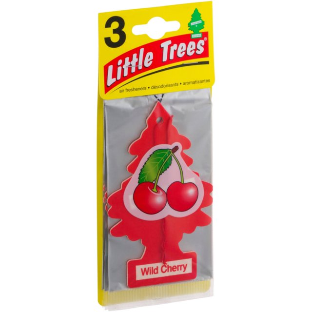 Little Trees Car Air Fresheners, Wild Cherry 3 ea (Pack of 6)