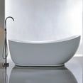 Vanity Art 71'' x 35'' Freestanding Soaking Bathtub