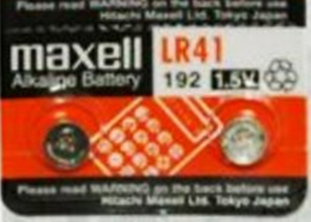 Maxell LR41 - 192 Alkaline Button Battery 1.5V - 2 Pack 