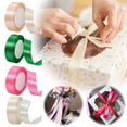 thumbnail image 4 of 1 Roll 22m 4cm Wide Satin Wedding Ribbon Roll Wrapping Bouquets Bow Making Decoration Home Decor/Ribbon Green A, 4 of 4