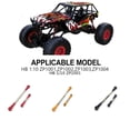 thumbnail image 3 of mmirethe RCGOFOLLOW Biellette de Direction Pièce de Voiture RC Biellette de Direction Renforcée pour 1/10 ZP1001 ZP1002 ZP1003 ZP1004 Crawler Doré, 3 of 6