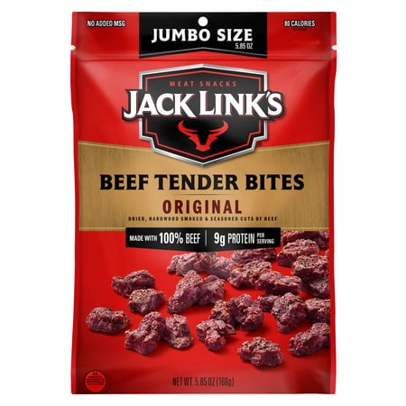 Jack Link's 100% Beef Original Tender Bites 5.85oz Resealable Bag