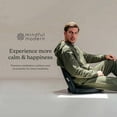 thumbnail image 2 of Mindful Modern Folding Adjustable Meditation Floor Chair with Back Support, 2 of 7