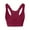 Claret, variant on Quick Dry Workout Pullover Top Women Sports Bra Wicking Brassiere Gym Clothes For Pilates Running