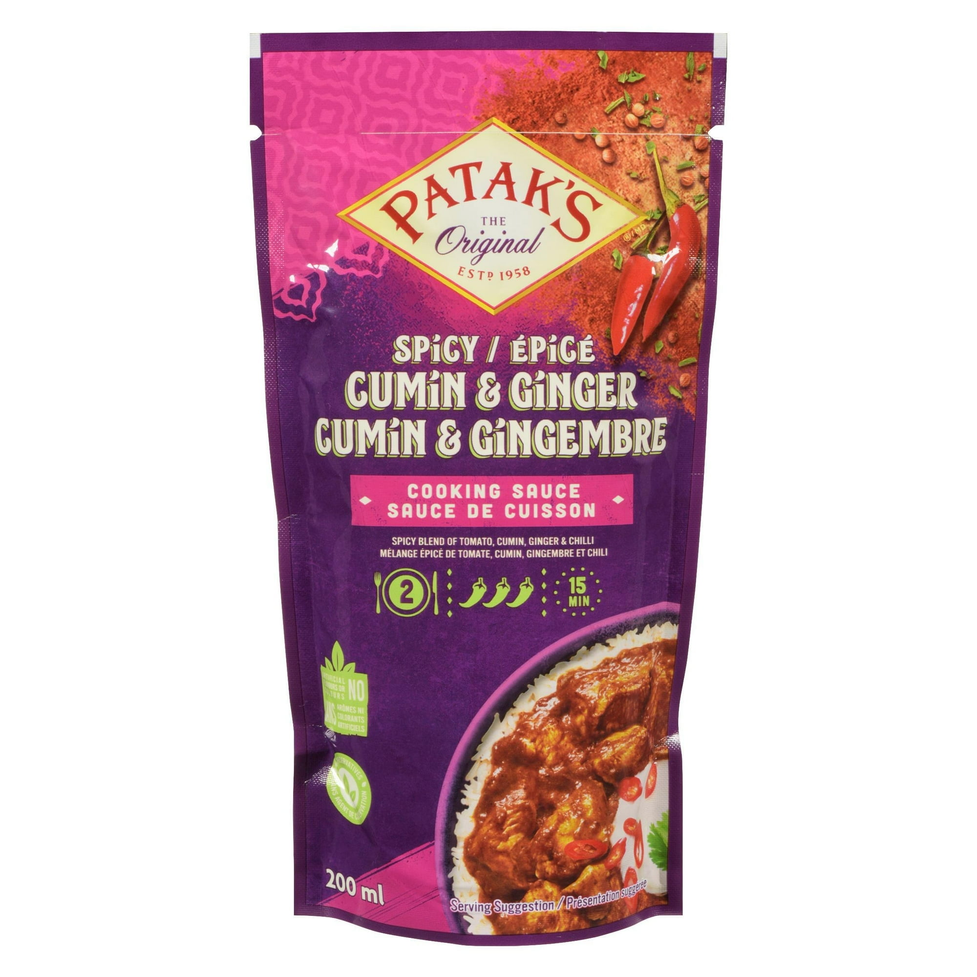 Patak's Spicy Cumin & Ginger Sauce for Two