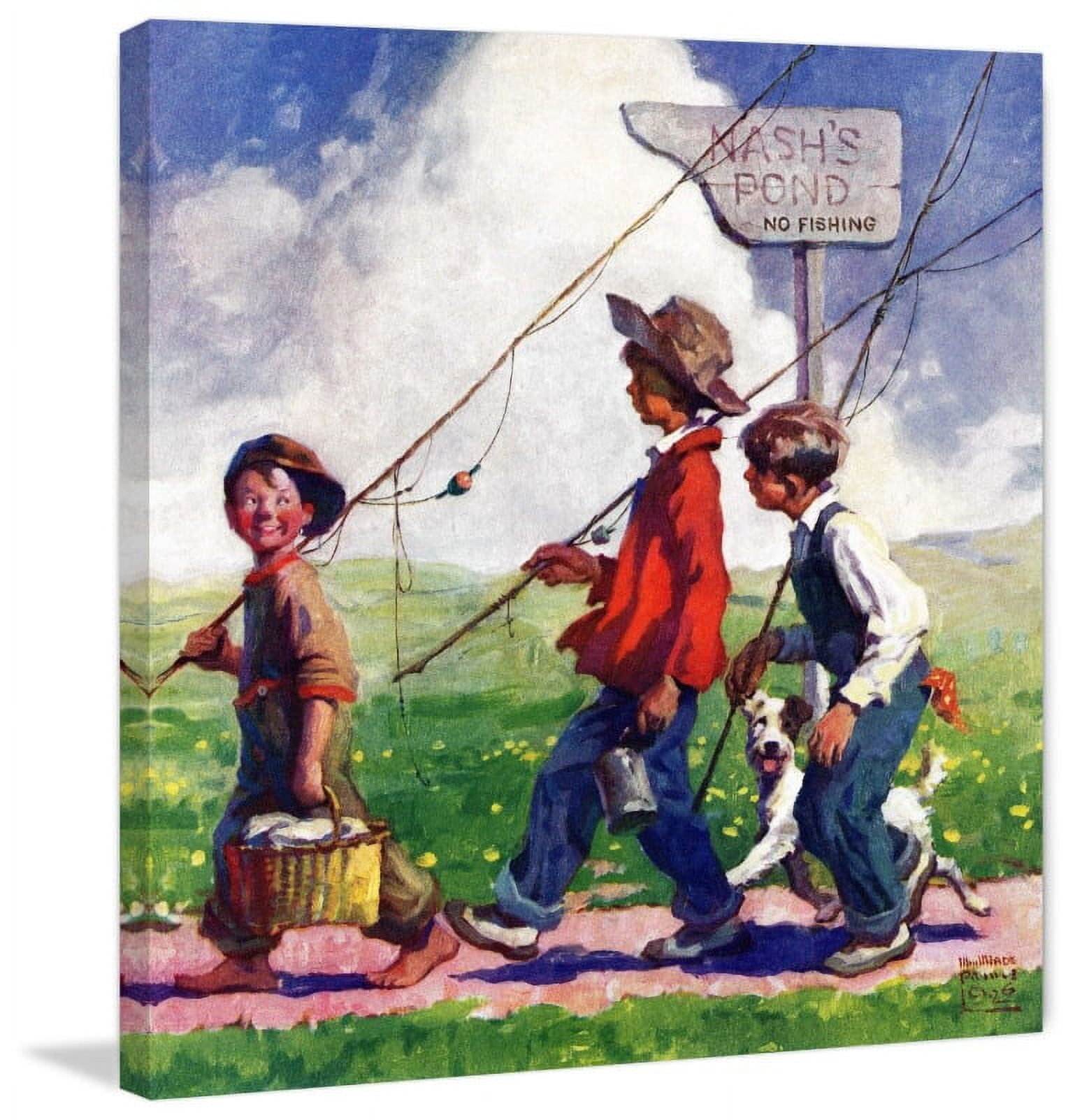 Marmont Hill "Nash's Pond" by Curtis Painting Print on Canvas