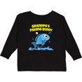 thumbnail image 3 of Inktastic Grandpa's Fishing Buddy (blue) Boys or Girls Long Sleeve Toddler T-Shirt, 3 of 5