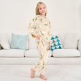 thumbnail image 6 of Fluffy Pajamas Set Fuzzy Winter Warm Pj Sets Pullover Tops and Long Pants Small Rabbits and Carrots Large, 6 of 8