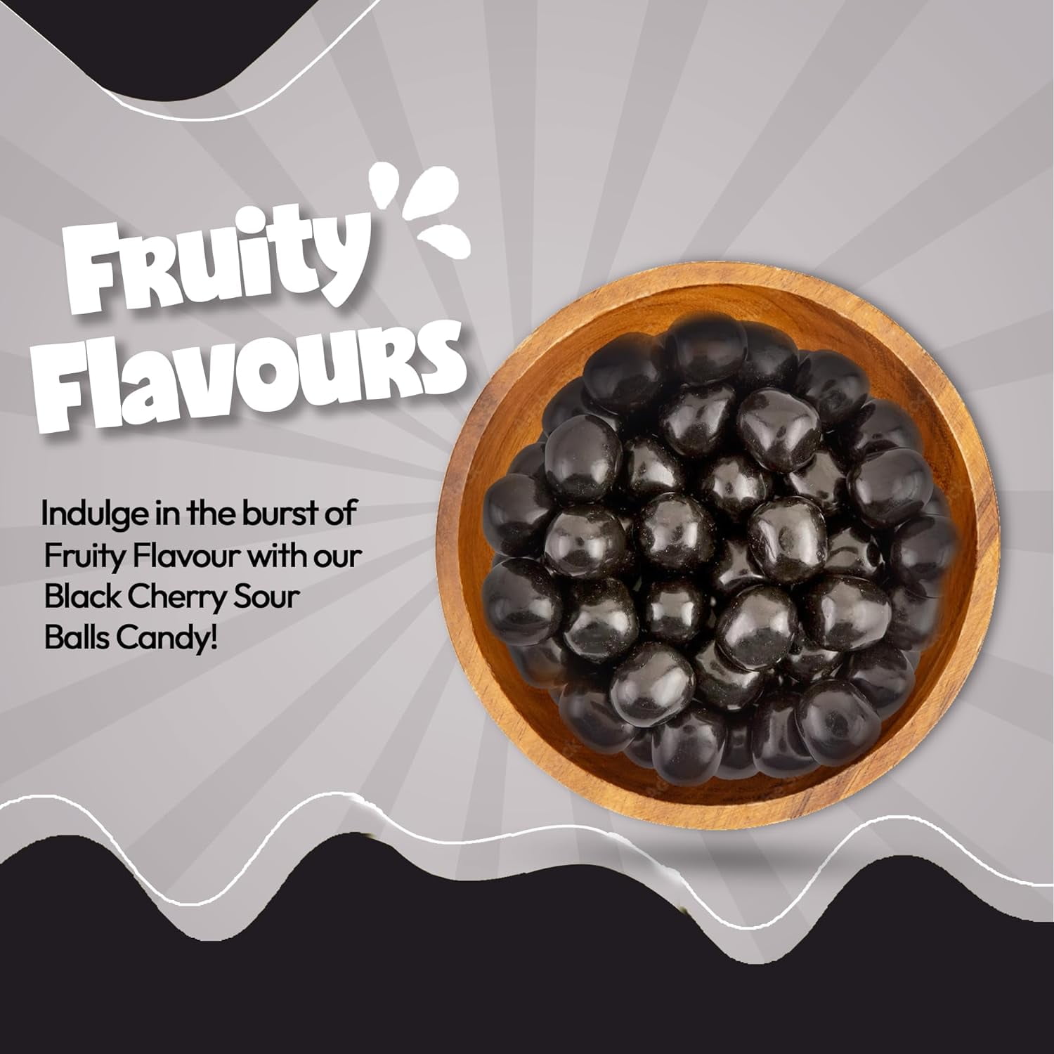 NY Spice Shop Assorted Black Cherry Sour Balls - 5 Pound - Healthy Snacks - Bulk Candy Balls - Assorted Candy Sour Balls