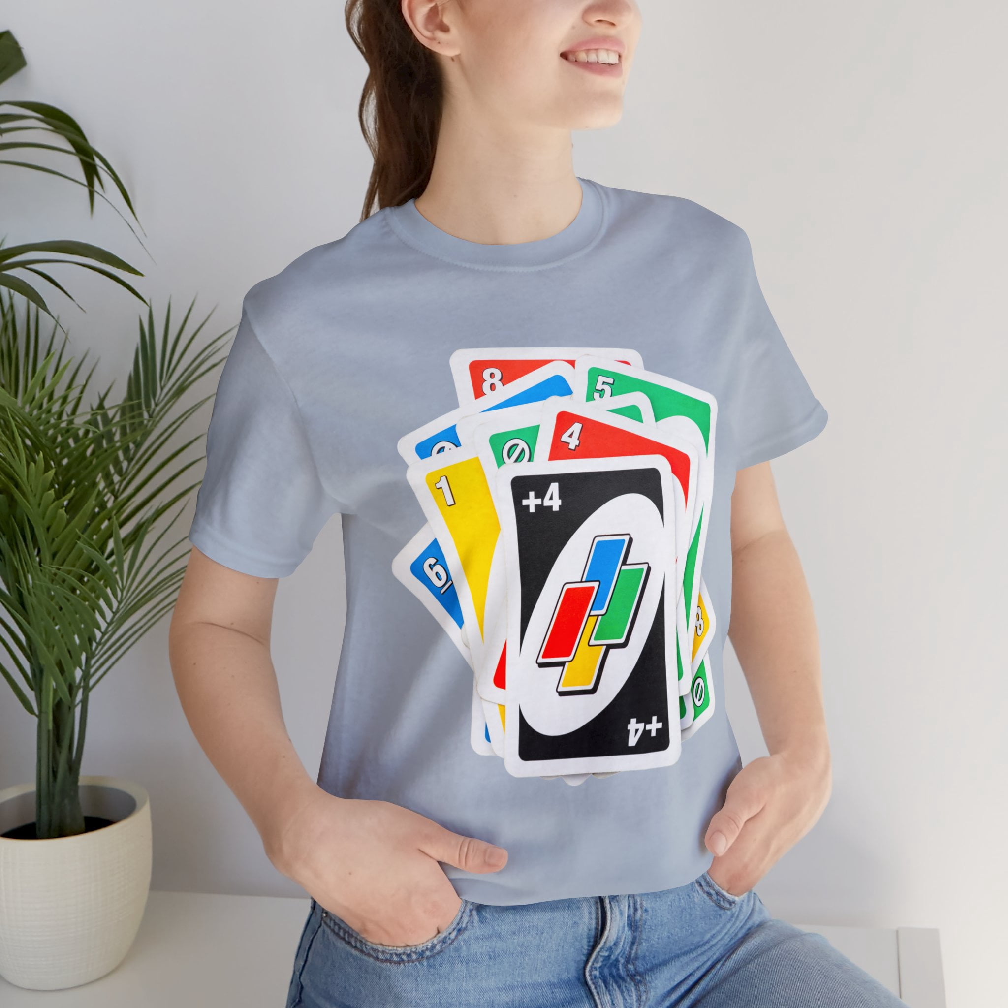 Uno Card Game Tshirt - Fun Draw 4 Stack Design - Draw 4 Tshirt