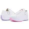 thumbnail image 2 of Tenis Chunky Plataforma Textil Mujer Moda Ligeros Blanco blanco 23.5, 2 of 5