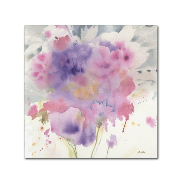 Trademark Fine Art 'Lavender Blue Bouquet' Canvas Art by Sheila Golden