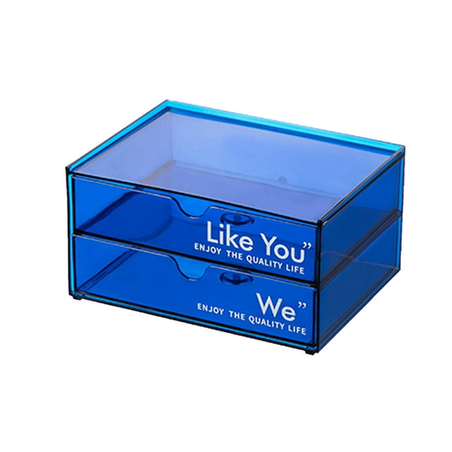 Toystoory Estuche de almacenamiento Joyero Soporte de exhibición Mano de obra fina Exquisito Accesorios para el hogar de larga duración Almacenamiento y organización del hogar Azul Pequeño