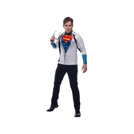 Mens Photo Real Superman Halloween Costume Top
