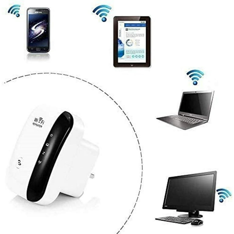 WiFi Range Extender, WiFi Repeater Up to 300 Mbps, Signal Booster 2.4G  Network with Integrated Antennas LAN Port, Wireless Router Signal Booster  Amplifier Supports Repeater/AP 