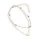 thumbnail image 1 of Tobilleras Pulsera de Acero con Encanto Tobillera Corazón Inoxidable, 1 of 8