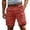 126#Red, variant on Men's Summer Casual Shorts, Cargo-Shorts, Short Pants for Golf, Athletics, Running, Fishing, and Hiking Red 2XL