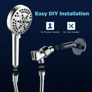 JOMOO Handheld Shower Head with Filter, High Pressure 10-Mode Water-Saving Showerhead Set with 71 Hose & Adjustable Bracket, DOE Certified for Adults, Kids, Pets