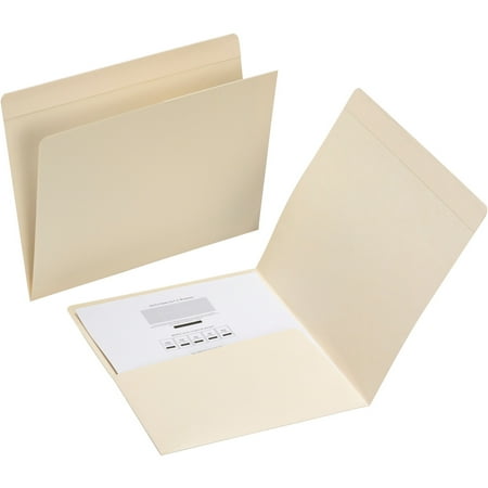 Smead, SMD10315, Top Tab Letter Pocket File Folders, 50 / Box, Manila