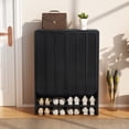 thumbnail image 7 of YOCWO Shoe Storage Cabinet with Doors, Shoe Closet with Wave Door and Adjustable Shelf, Black, 7 of 7