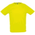 thumbnail image 1 of SOLS - Camiseta de deporte transpirable de manga corta para hombre - Modelo Sporty (Amarillo Neón), 1 of 3