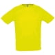 thumbnail image 1 of SOLS - Camiseta de deporte transpirable de manga corta para hombre - Modelo Sporty (Amarillo Neón), 1 of 3