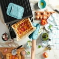 thumbnail image 5 of KitchenAid Asteroid Pot Holder Set, Mineral Water Aqua/White, 7"x10", Set of 2, 5 of 6