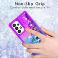 thumbnail image 2 of for Galaxy A53 Case,Samsung A53 5G Case with HD Screen Protector,Gradient Quicksand Glitter Liquid Floating Waterfall Durable Girls Cute Phone Case for Samsung Galaxy A53 5G (Purple/Blue), 2 of 14
