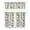 Ice Cream, variant on Set of 3 Space and Galaxy Kitchen Curtains, Cute Celestial Star Constellation Tier Curtains with Valance, Moon and Stars Semi-Sheer Rod Pocket Panels