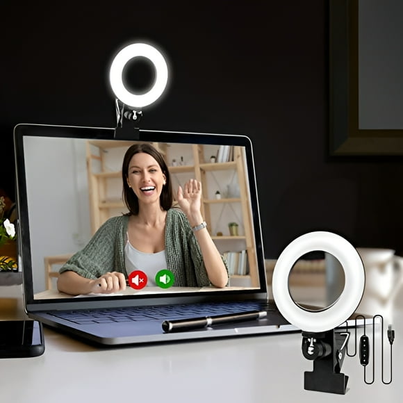 Cyezcor Video Conference Lighting Kit, Light for Monitor Clip On,for Remote Working, Distance Learning,Zoom Call Lighting, Self Broadcasting and Live Streaming, Computer Laptop Video Confere