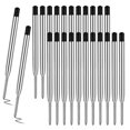 thumbnail image 2 of 10/20pcs 9.9cm Metal Ballpoint Pen Refills Blue & Black Ink Rods 1.0mm Medium Point Roller Ball Pens Refill 10pcs Blue, 2 of 6