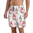 thumbnail image 2 of Zufioo Gnome With Love Letter for Men's Casual Beach Shorts, Sports Fitness Quick-drying Drawstring Shorts with Pockets for Home Wear-X-Large, 2 of 6