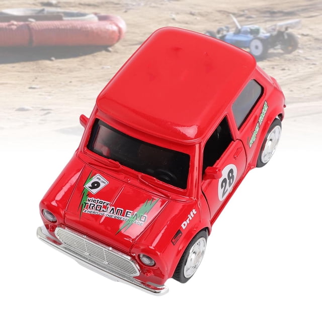 Mini Model De Automóvil, 3.94x2.17in Toy De Exhibición Coleccionable Adecuado Para Entusiastas Y Decoración De Pasteles