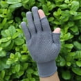 thumbnail image 2 of 1 Pair Sports Gloves Fingerless Anti-slip Sun Protection Polyester Open Finger Fishing Tea Picking Gloves Outdoor Sports-One Size,D, 2 of 7