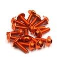 thumbnail image 1 of 15pcs M6X20mm Tornillos Color Naranja Cabeza Hueca Hexagonal para Matrícula de Motocicleta, 1 of 1