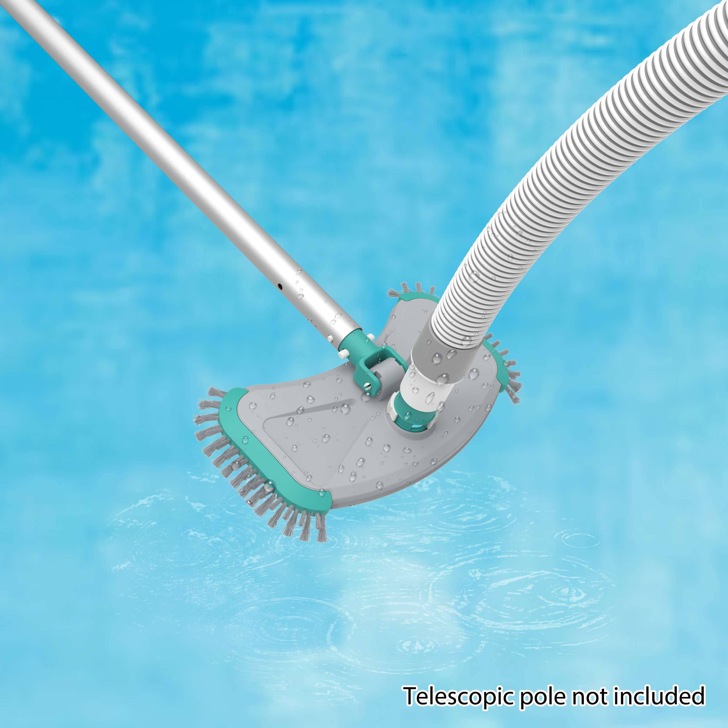 Mainstays Cleaning Kit for Pools - Two Piece - Teal & Grey & White