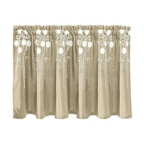 1Pc Curtain Floral Curtains Kitchen Coffee Curtains Bedroom Rod Curtains Lace Short Curtains Lace Curtains 54 X 24 Inch 1 Panels