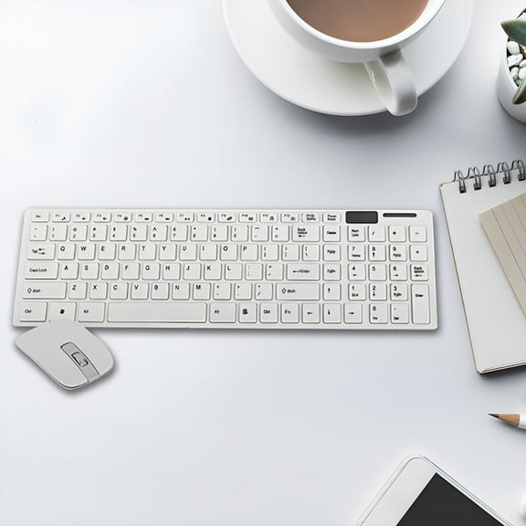 GJX Ultra-thin Silent 2.4G Wireless Keyboard and Mouse Set 1600DPI
