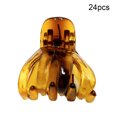 thumbnail image 4 of Sonducket Paquete de 24 pasadores pequeños a la moda estilo Simple agarre pulpo sólido transparente Clips de garra pasadores de San Valentín para Accesorio para el cabello marrón, 4 of 6