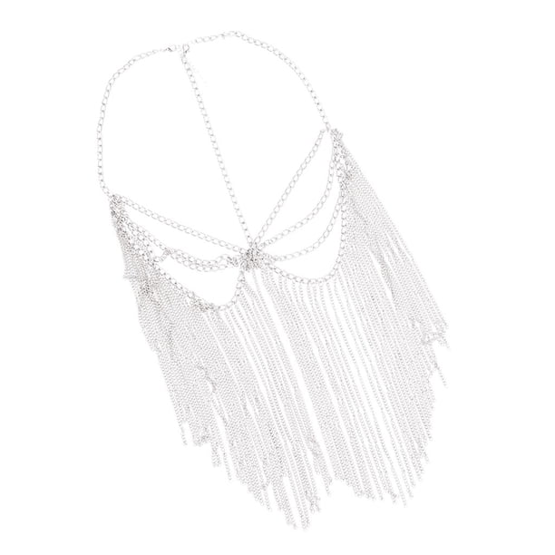 Borla bohemia Cadena de cabeza de metal Cadena larga de aleación Danza del vientre Fotografía personalizada Plata Jinwen Head Chain Punk Diadema para la mujer