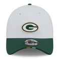 thumbnail image 2 of Men's New Era  White/Green Green Bay Packers 2025 NFL Training Camp 39THIRTY Flex Hat, 2 of 5