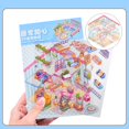 thumbnail image 4 of shiyou-8 Sets DIY 3D Fun Mini House Scene Stickers with Tweezers Make Your Own Music Box Forest Study Room Hamburger House Sticker Scenes Cute Micro Room Craft Stickers for Relief Stress Pass The Tim, 4 of 4