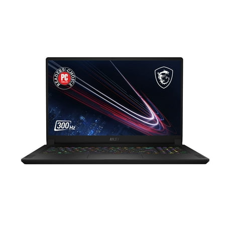 MSI GS76 Stealth Gaming Laptop: 17.3" 300Hz FHD 1080p Display, Intel Core i7-11800H, NVIDIA GeForce RTX 3080, 32GB, 1TB SSD, Thunderbolt 4, WiFi 6, Win10, Black (11UH-029)