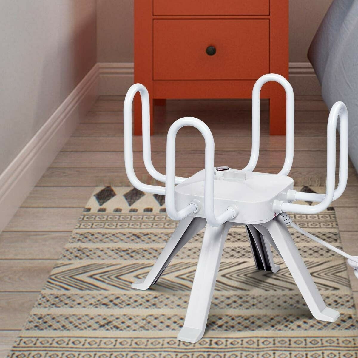 4 Hooks Electric Shoes Boots Dryer Drying Rack Dries/Dehumidifies Heat