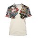 thumbnail image 2 of Camiseta con estampado de samurái para hombre, camisa holgada con cuello redondo, manga corta, estilo sorpresa, ropa de calle, Harajuku, verano, 3D, 2 of 4