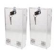 thumbnail image 1 of KALLORY 2Ud Caja De Almacenamiento Para Teléfonos Con Cerradura Transparente Bloquea Distracciones En Casa Y Escuela, 1 of 6