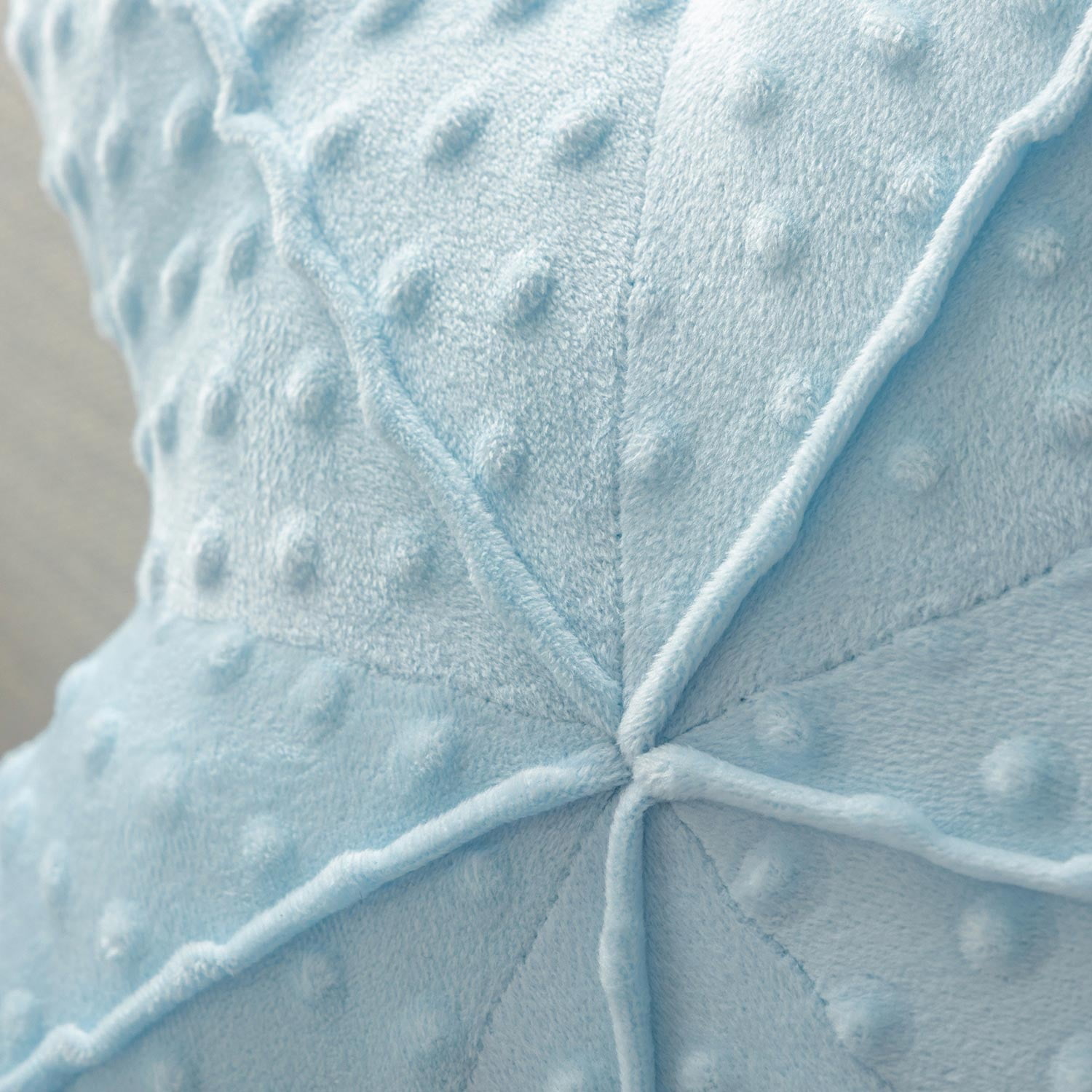 Phantoscope Starfish Velvet Throw Pillow 20.5", Ocean Series, Light Blue