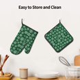 thumbnail image 6 of KLL Christmas Pattern At Buffalo Plaid Pattern Oven Mitts and Pot Holders 2pcs Sets for Kitchen, Oven Mitt Heat Resistant 536°F, Oven Gloves for Kitchen,Cooking and Baking, 6 of 7